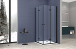 Duas stris Vento Sanremo Black 90X90X195 bez palikta, stik