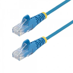 StarTech.com 25 cm sinine Slim CAT6 Ethernet-kaabel, takistuseta, 100W PoE, UTP, LSZH, 28AWG puhas paljas vasktraat, Slim RJ45 vrgukaabel pingutusvastaste tugevdustega, ksikult testitud