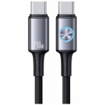 USAMS Huan seeria SJ751 240W USB-C USB-C 1,2 meetrine henduskaabel