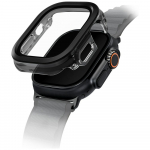uniq Voute korpus Apple Watch Ultra 49mm karastatud klaasist must