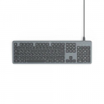 Hama CK-400 keyboard Home/Office USB QWERTZ German Black, Dark Grey