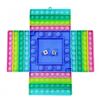 Riff POP IT 2in1 silicone Antistress AND amp; board game for 4 players (28,5x28,5cm)