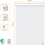 NOBO Esmaklassiline pabertahvel 60 x 85 cm, thi/ruut, 2 x 50 lehte, 90 g/m (1915658)