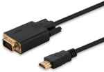 Savio HDMI - D-Sub (VGA) kaabel 1,8m must (SAVKABELCL-103)