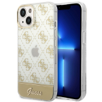 GUESS GUHCP14MHG4MHG iPhone 14 Plus / 15 Plus 6.7" zoty/gold hardcase 4G muster Script