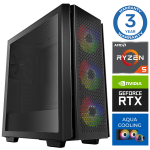 INTOP AQUA Ryzen 5 7500X3D 16GB DDR5 1TB SSD M.2 NVME+4TB RTX5050 8GB no-OS