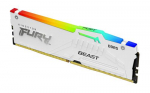 Kingston Technology FURY Beast 16 GB 6800 MT/s DDR5 CL34 DIMM valge RGB EXPO
