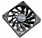 Akasa AK-FN078 arvutiarhitektuuri jahutusssteem Arvutikorpuse ventilaator 12 cm Must