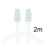 Swissten Tekstiil Universal Quick Charge 3.0 USB-C USB-C andmete ja laadimiskaabel 2m