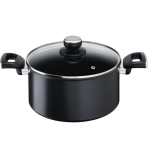 TEFAL | Piiramatu pott | G2554672 | 5 L | Alumiinium | Pesumasinasaega toetatud | Kaas kaasnevad | Must