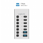 Logilink Hub USB 3.2 Gen1, 7 USB-A/C porti, sisse/vlja lliti