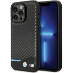 BMW Etui BMHCP13X22NBCK iPhone 13 Pro Max 6.7" tarny/must kvakott nahast Carbon