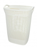 LAUNDRY HAMPER CURVER KNIT OASIS WHITE