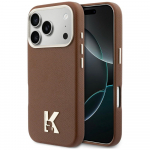 Karl Lagerfeld Etui Karl Head Logo MagSafe iPhone'ile 17 Pro Max pruun