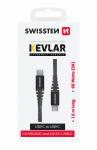 Swissten Kevlar-tugevusega andmekabel USB-C / USB-C / 1,5m / 60W