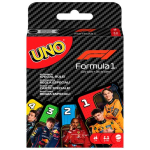 Mattel Mngud UNO F1 kaartmng teemaphise deckiga ja erisntidega lastele, tiskasvanutele, perveenekutele ja reisimiseks