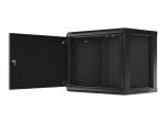 LANBERG riiulkap 19" 9U 600x450 musta metalluksaga
