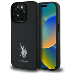 U.S. Polo Assn. US Polo USHCP15XPGEK iPhone 15 Pro Max 6,7" tarny/mustast nahast tikitud DH vrvi