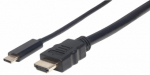 Brackton USB Type-C mees - HDMI mees 4K 1,8m