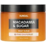 KUNDAL Macadamia AND Sugar Pink Grapefruit Body Scrub - Tlov peeling 550.0g