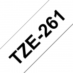 Brother TZE-261 TAPE 36 MM - LAMINATED 8M BLACK ON WHITE