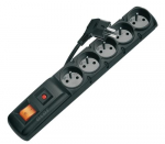 Emos P53872 power extension 3 m 5 AC outlet(s) Black