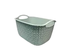 BESK Plastist korv Village 37x27x22cm, sinine