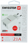 Swissten Nutikas IC reisislm 2x USB 2.1 USB-C kaabliga 1.2 m