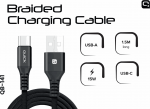 Quick QB-141 Braided USB / USB- 1.5m