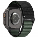 Spigen Pasek WBF1 Apple Watchile 6/7/8/9/10/11/SE/SE 3/Ultra 1/Ultra 2/Ultra 3 44/45/46/49mm must-roheline