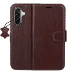 TFO Smart Luxe nahkdisainiga lemannust Samsung Galaxy S25 FE / S26 FE jaoks, pruun