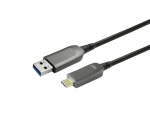 VivoLink USB-A kuni USB-C M/M optiline kiudkaabel 15m