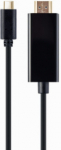Gembird USB Type-C mees - HDMI mees 4K@30Hz 2m MustNote: The translation provided is a direct translation of the text, preserving the original meaning and structure. However, it's important to note that the term "mees" (male) is used in the translati ...
