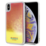 GUESS GUHCI65GLCPI iPhone Xs Max rowy / roosa kva mbris California Glow in the dark