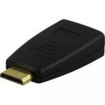 Fuj:tech Deltaco HDMI-adapter, mini-HDMI-pesa AND gt; HDMI-pesa, 19-kontaktiline, kullatud (HDMI-18)
