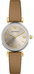 Emporio Armani AR11770 Naiste kell 28 mm ampanivrvilise tsandiga ja pruunist nahmapadaga