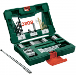 Bosch Powertools V-Line TiN-Bohrer- und Bit-Set, 48-teilig, Bohrer- AND Bit-Satz (grn, mit Magnetstab)