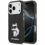 Karl Lagerfeld Akvarellist pliiatsikarbi IML Choupette AND Logo MagSafe iPhone'ile 17 Pro, must