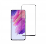 Kvastatud Klaas Sinine Tht - SAMSUNG Galaxy S21 FE tisfotokatte (tiskleebi/kaane-sbralik) - must Kvastatud Klaas Sinine Tht