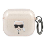 Karl Lagerfeld KLA3UKHGD AirPods 3 kate zoty/gold Glitter Karl`s Head
