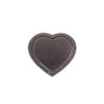 GEAR Finger Ring Heart Silver Rotating Fingerholder with Standfunktion