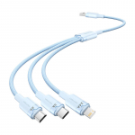 Vention USB 2.0 A kuni 3in1 3A kaabel CTPLG 1,5 m (sinine)