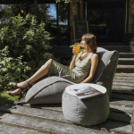 Qubo Flat Lounger Ash MESH FIT