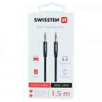 Swissten Tekstiili Premium AUX kaabel 3,5 mm - 3,5 mm 1,5 m
