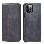 Hurtel Magnet Fancy Case iPhone 12 Pro Max -sarkofagistained rahakogu ja kaardihoidja Must
