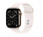 APPLE Watch Series 11 GPS + Mobiilside 46mm Kullast Titaanist Korpus Valge Sportrihmaga - M/L
