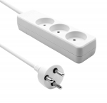ProXtend Danish Power Strip 3-way 6M White