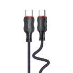 iKaku KSC-996 PD60W kiirelaadimise ja andmekabel 2m Type-C Type-C, must