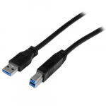StarTech.com 2m (6 ft) Tendid SuperSpeed USB 3.0 A to B kabel - M/M