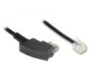 Alcasa T2A-10 telefoni kaabel 10 m Must```